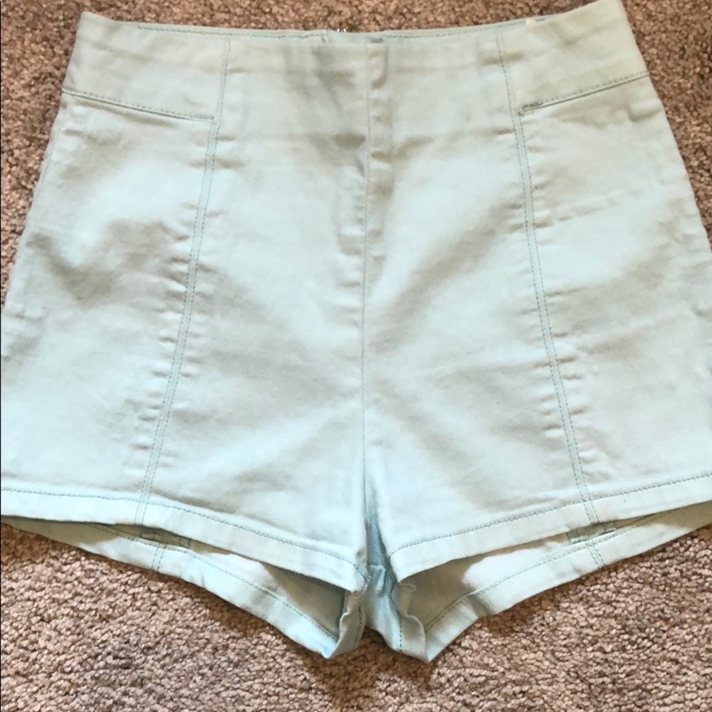 Urban outfitters Mint Green high waisted shorts